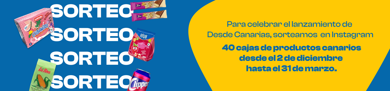 Image  Participate via Instagram in the raffle for 40 boxes with the best Canarian products.